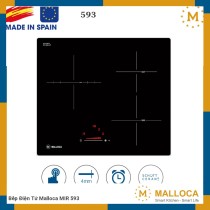 Bếp Điện Từ Malloca MIR-593, Hãng Tây Ban Nha, Kết Hợp Vùng Nấu 3in1