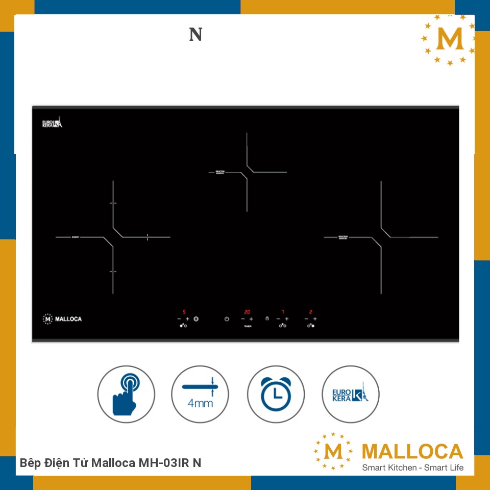 Bếp Điện Từ Malloca MH-03IR N