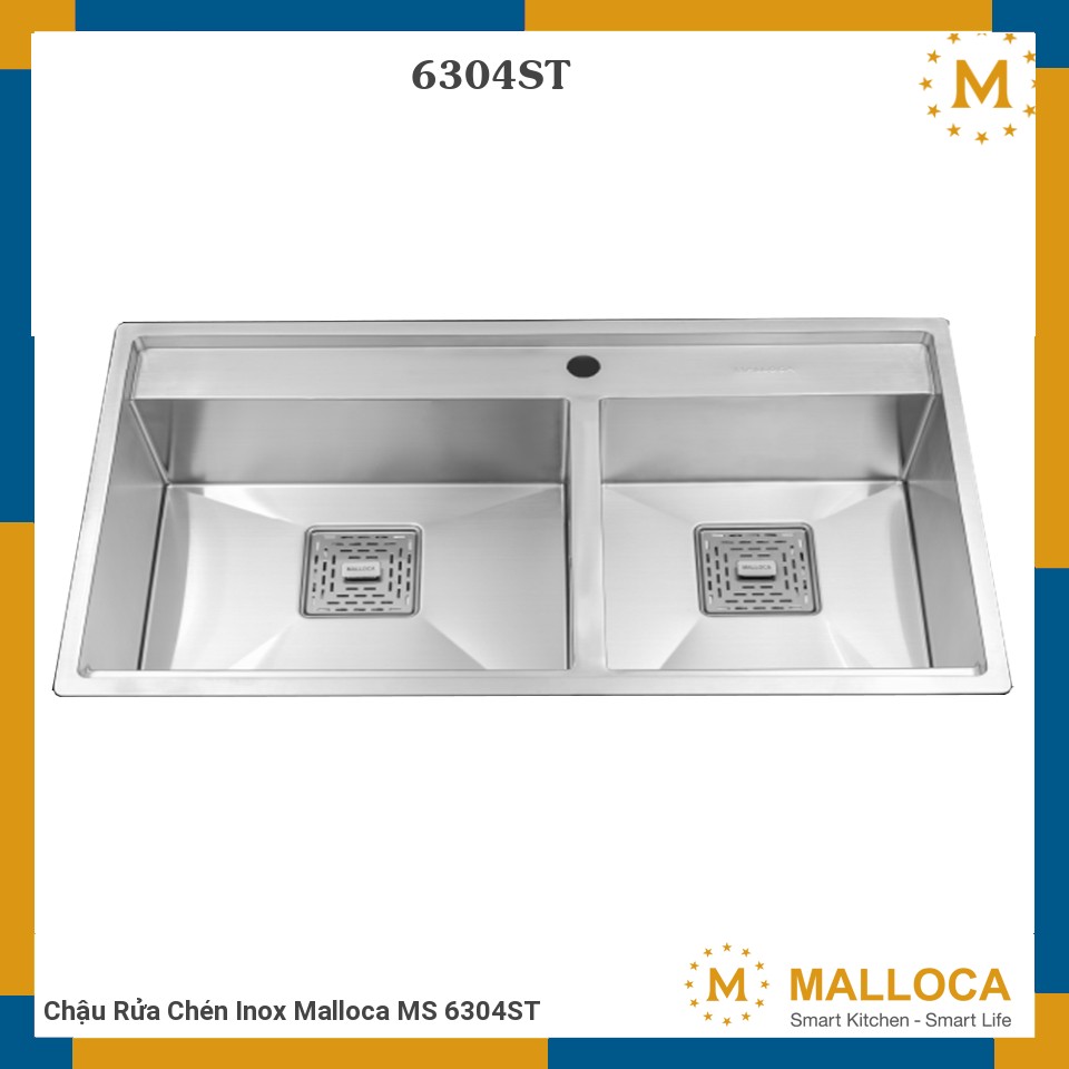 Chậu Rửa Chén Inox Malloca MS 6304ST