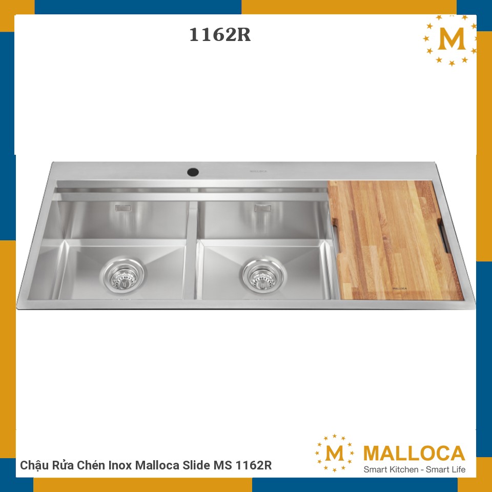 Chậu Rửa Chén Inox Malloca Slide MS 1162R