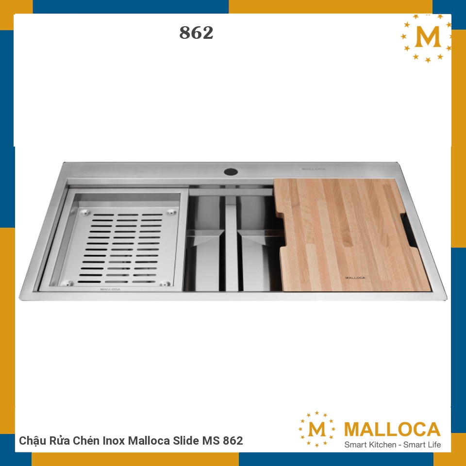 Chậu Rửa Chén Inox Malloca Slide MS 862