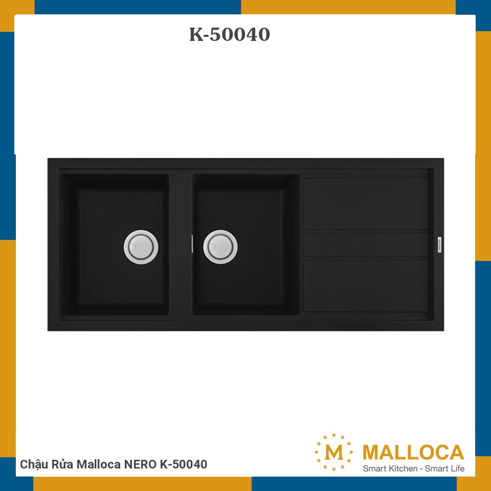 Chậu Rửa Malloca NERO K-50040