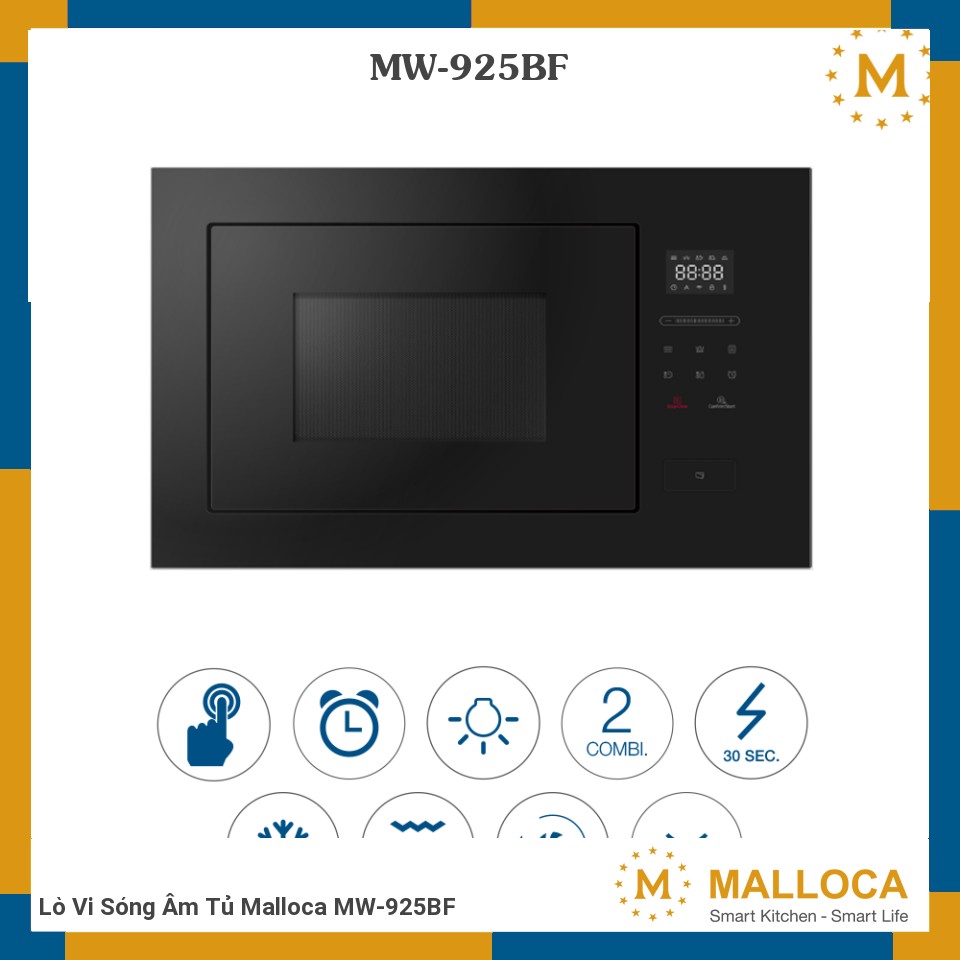 Lò Vi Sóng Âm Tủ Malloca MW-925BF