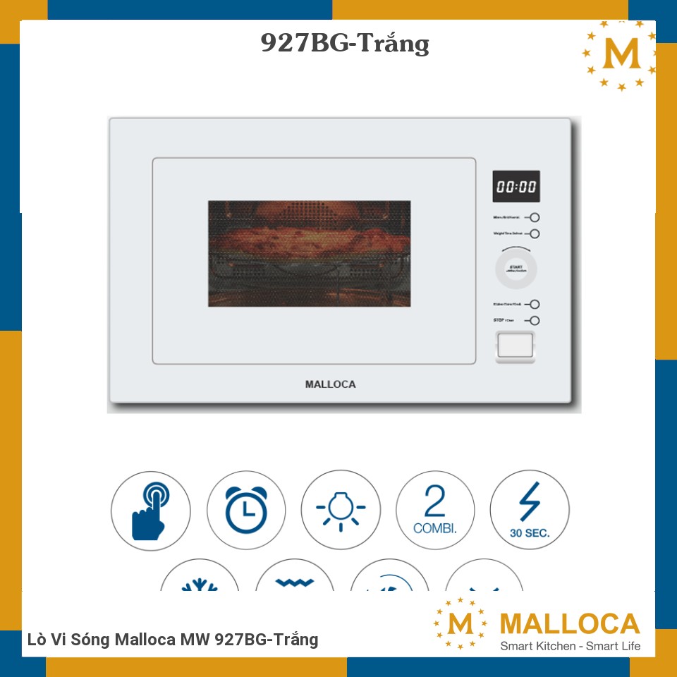 Lò Vi Sóng Malloca MW 927BG-Trắng