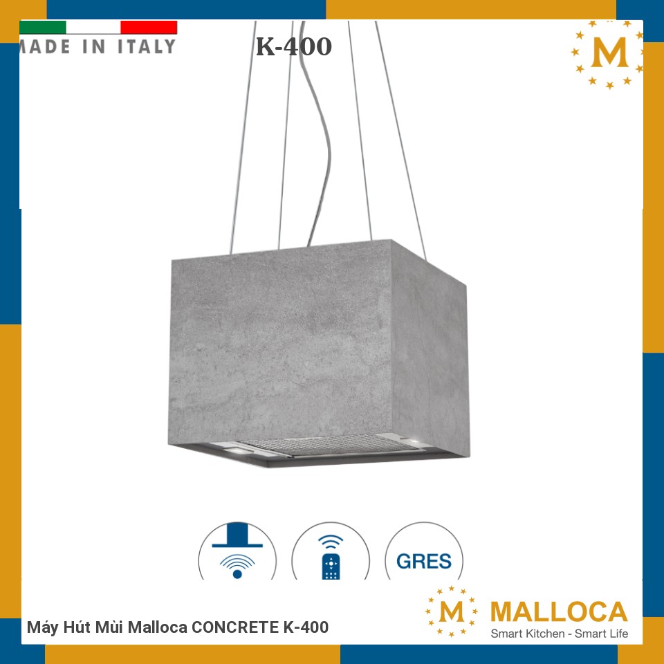 Máy Hút Mùi Malloca CONCRETE K-400