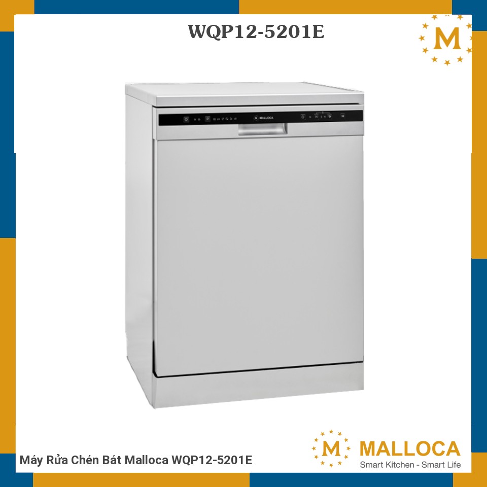 Máy Rửa Chén Bát Malloca WQP12-5201E