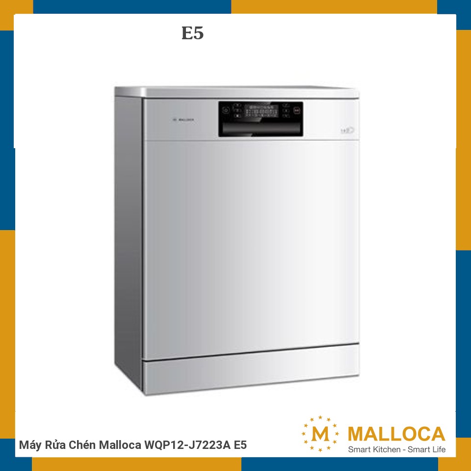 Máy Rửa Chén Malloca WQP12-J7223A E5