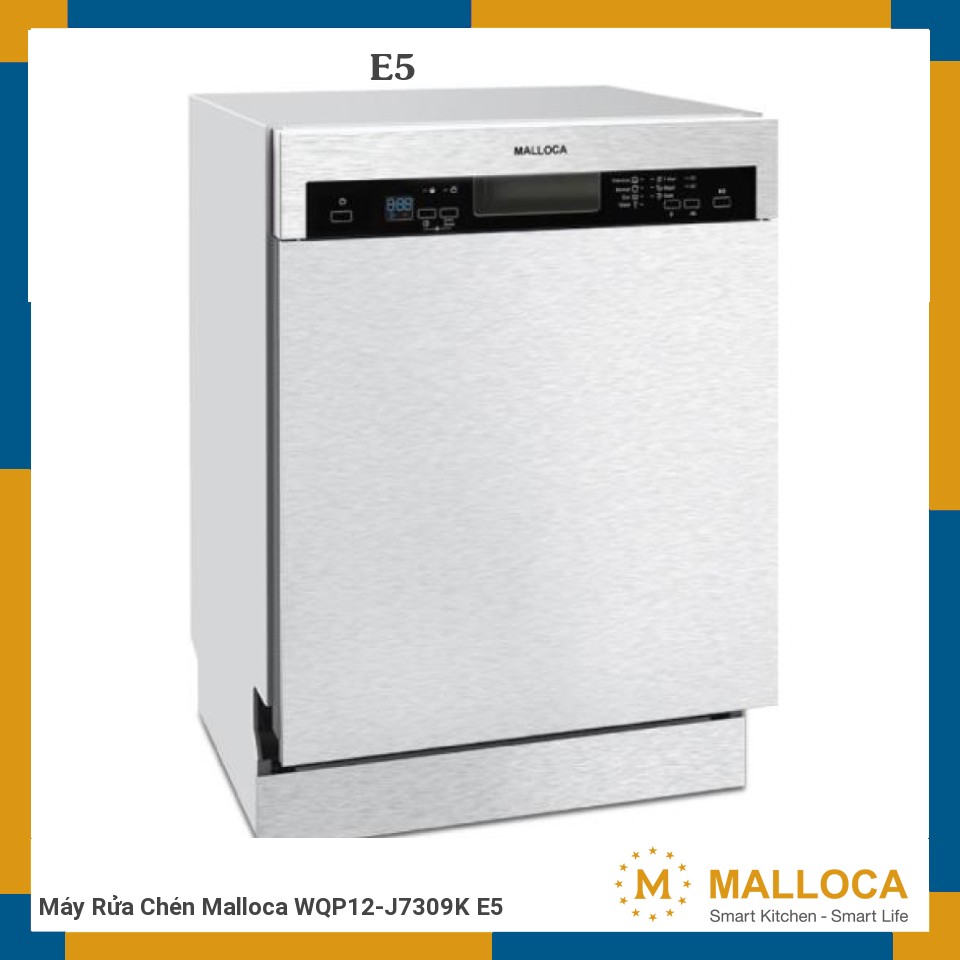 Máy Rửa Chén Malloca WQP12-J7309K E5