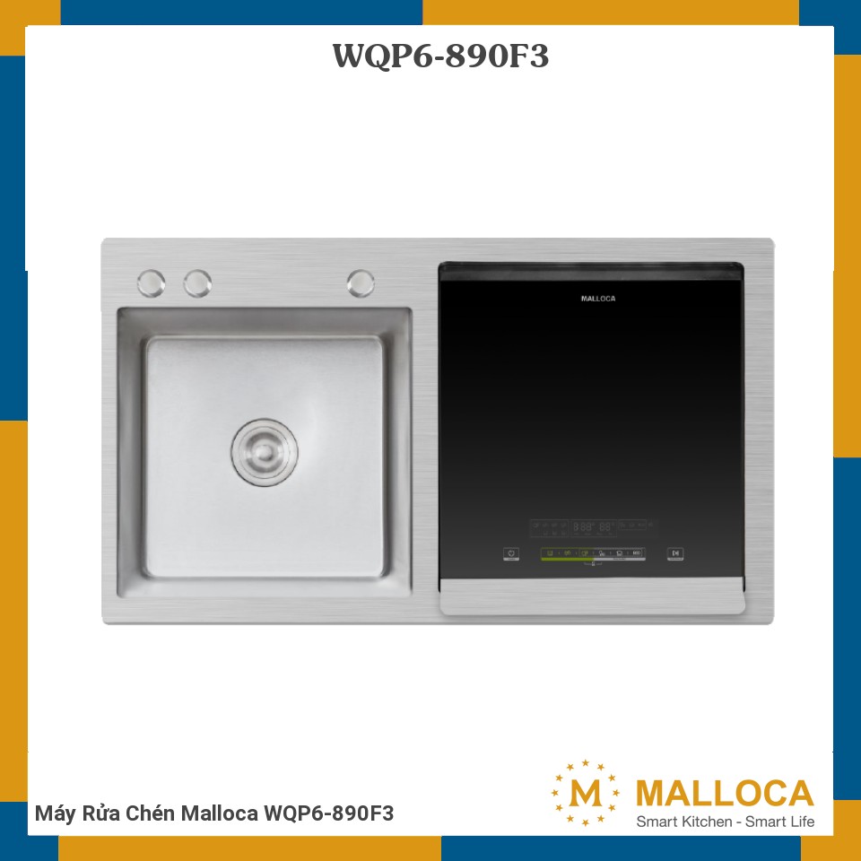 Máy Rửa Chén Malloca WQP6-890F3