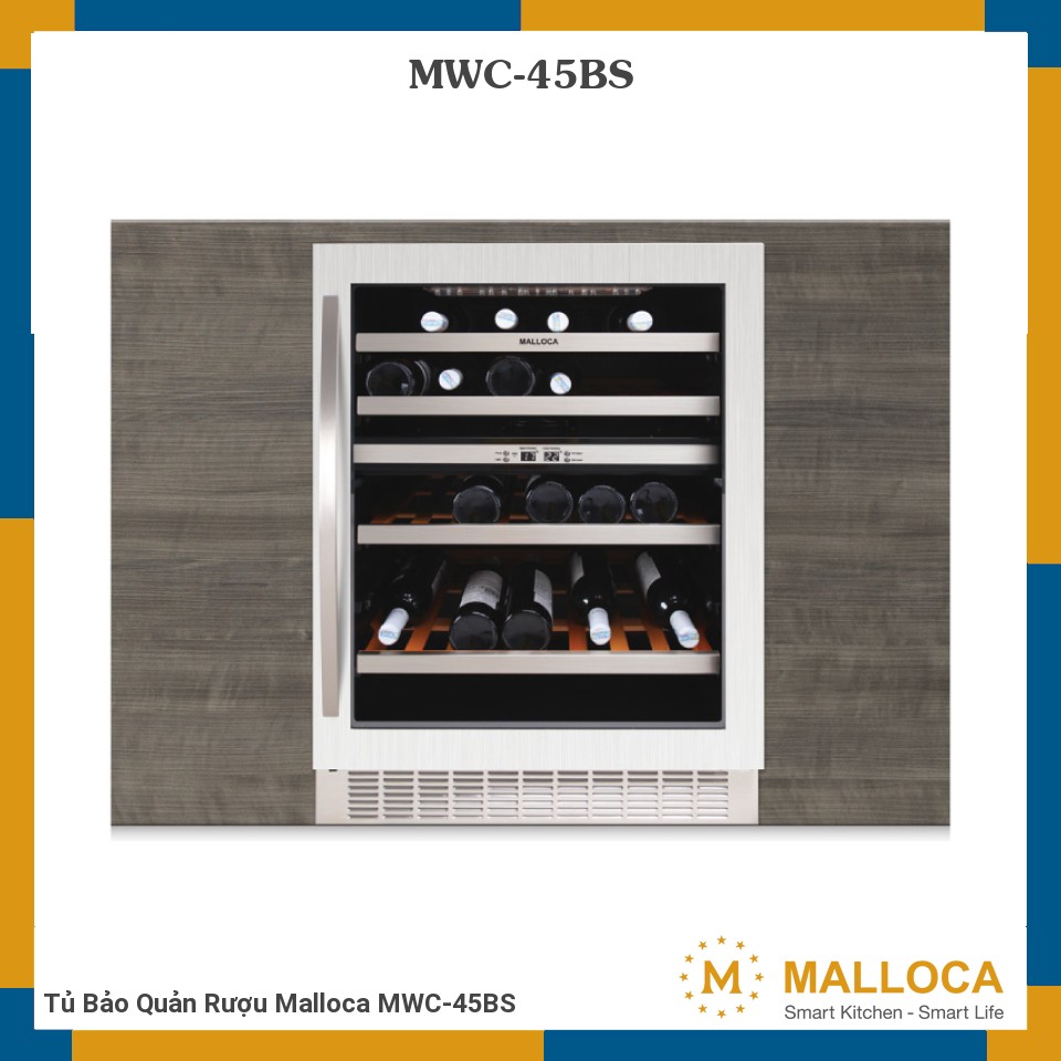 Tủ Bảo Quản Rượu Malloca MWC-45BS