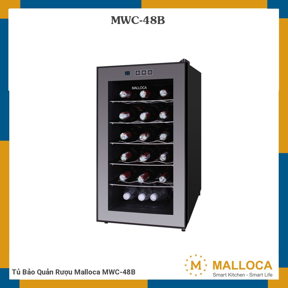 Tủ Bảo Quản Rượu Malloca MWC-48B